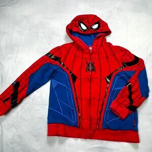 Disney Marvel Boys Spider-Man Zip Hoodie Size 7/8